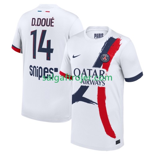 Paris Saint-Germain PSG Desire Doue 14 Fodboldtrøjer Udebanesæt 2025/26 Kort ærmer Paris Saint-Germain PSG Desire Doue 14 Fodboldtrøjer Udebanesæt 2025/26 Kort ærmer